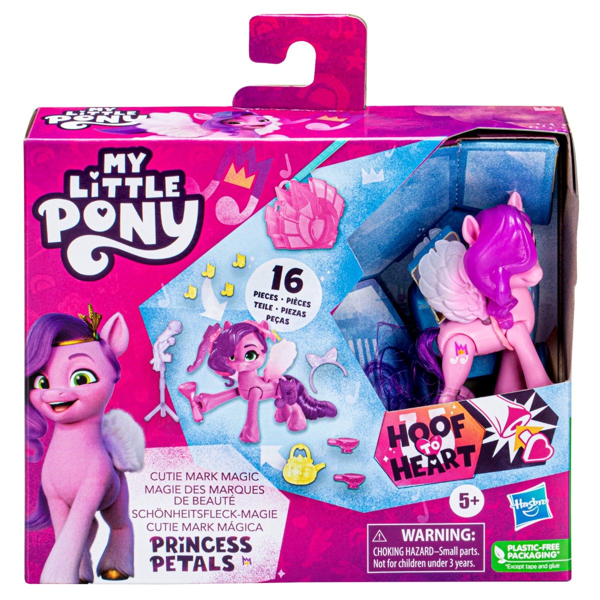 Figurina My Little Pony cu accesorii, Cutie Mark Magic, Princess Petals, F5251 Accesorii imagine noua responsabilitatesociala.ro