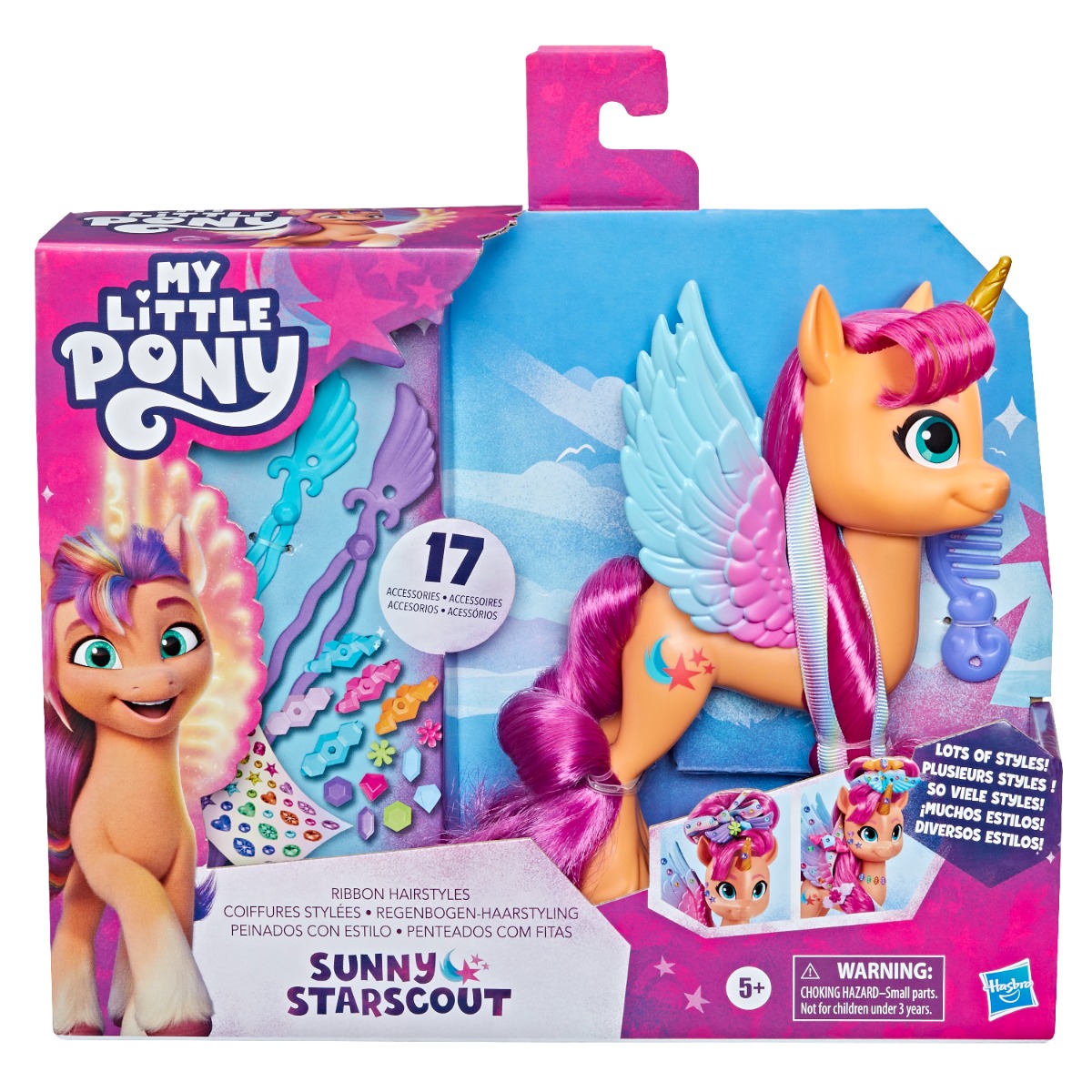Figurina My Little Pony cu accesorii pentru par, Sunny Accesorii imagine noua responsabilitatesociala.ro