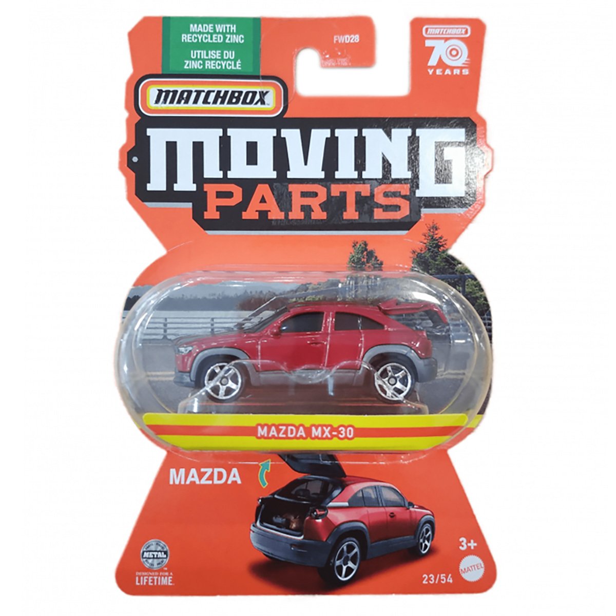 Masinuta Matchbox, Moving Parts, Mazda MX-30, 1:64, HLG08