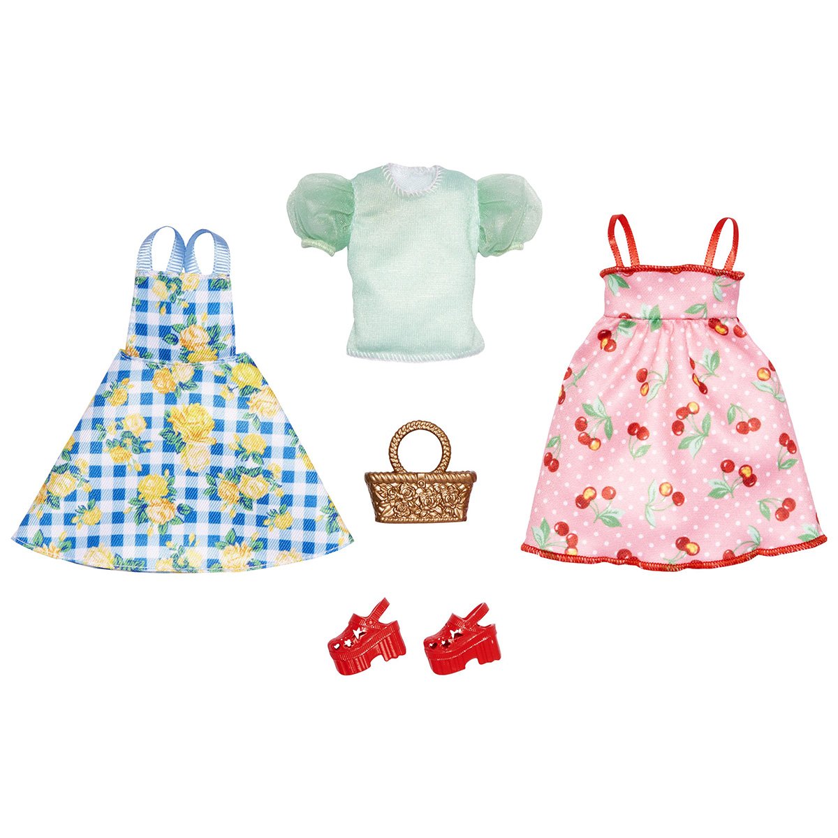 Set de haine si accesorii pentru papusi, Barbie, HJT33