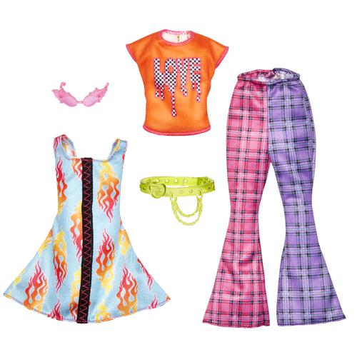 Set de haine si accesorii pentru papusi, Barbie, HJT34 Accesorii imagine noua responsabilitatesociala.ro
