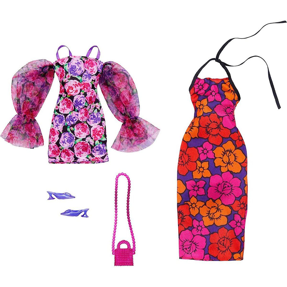 Set de haine si accesorii pentru papusi, Barbie, HJT35 accesorii imagine 2022 protejamcopilaria.ro