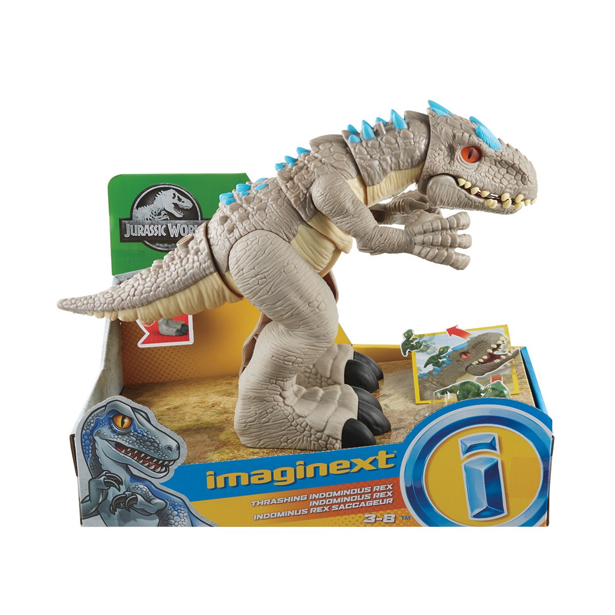 Figurina articulata, Dinozaur, Jurassic World, Indominus Rex, GMR16 articulata imagine noua responsabilitatesociala.ro