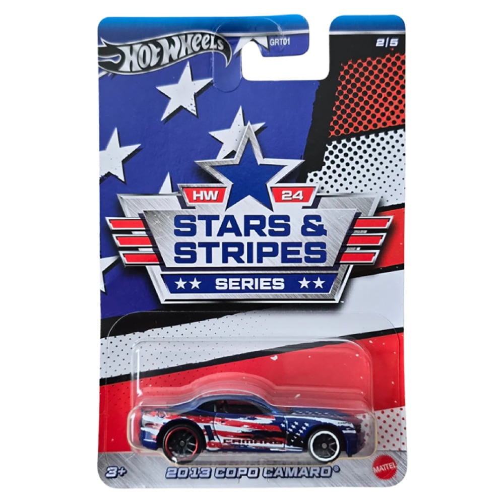 Masinuta metalica, Hot Wheels, Stars Stripes, Copo Camaro, HRW63