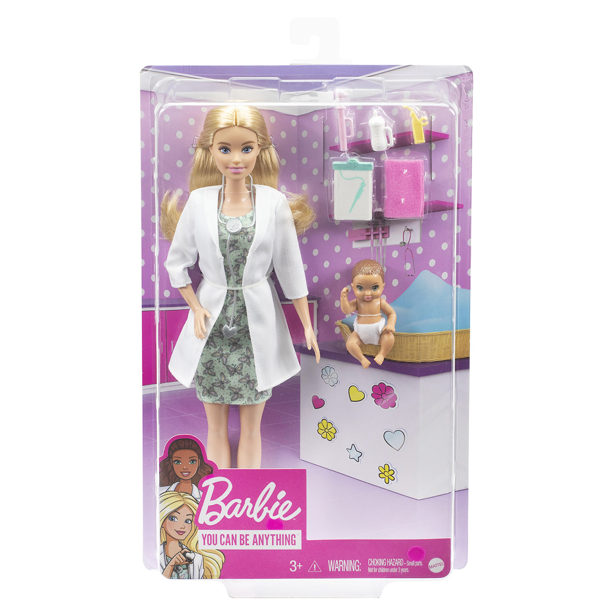 Papusa cu accesorii, Barbie, Doctor GVK03 Accesorii imagine noua responsabilitatesociala.ro