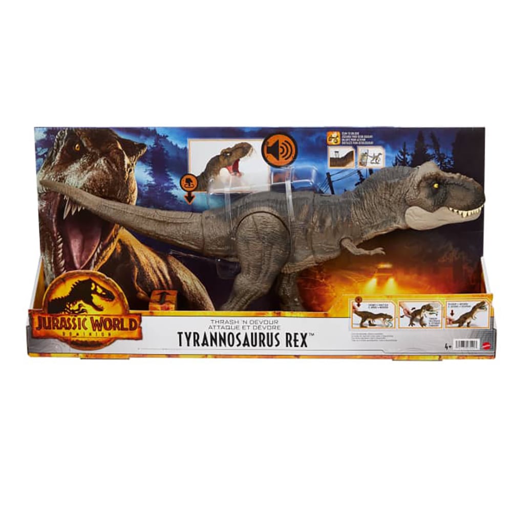 Figurina interactiva, Dinozaur, jurassic World, Tyrannosaurus Rex, HDY55 Dinozaur imagine noua responsabilitatesociala.ro
