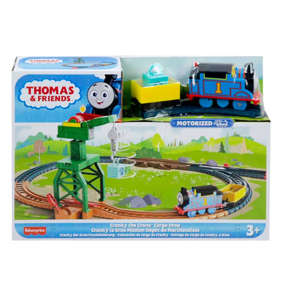 Poze Set de joaca, Locomotiva motorizata cu vagon pe sine, Thomas and Friends, Cargo Drop, HGY79