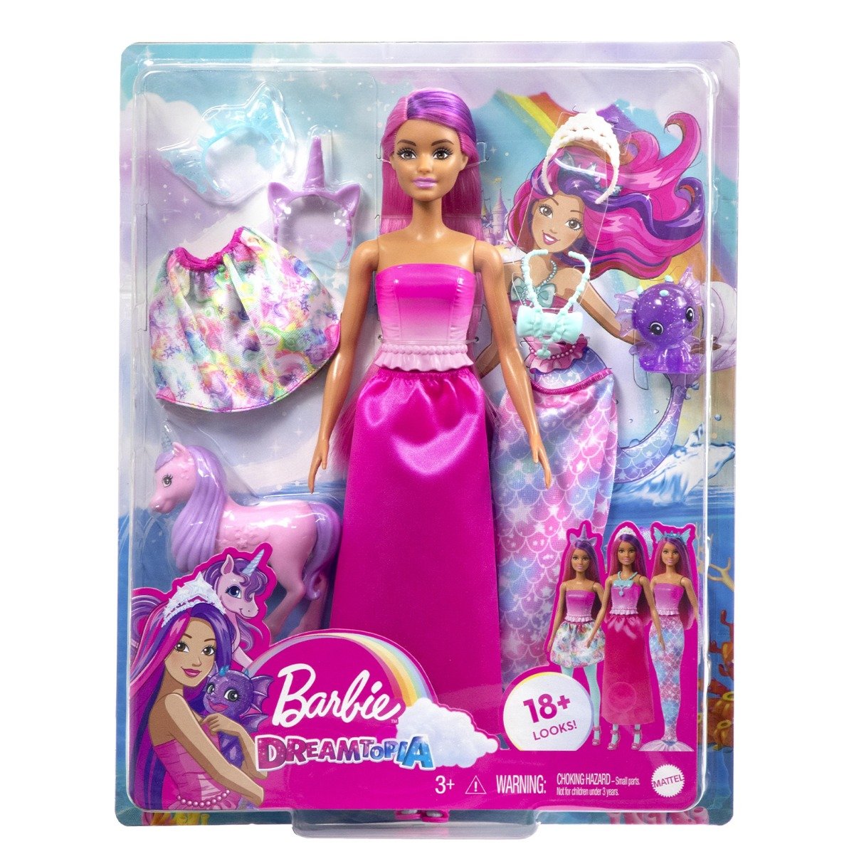 Papusa Sirena, Barbie, Dreamtopia, HLC28