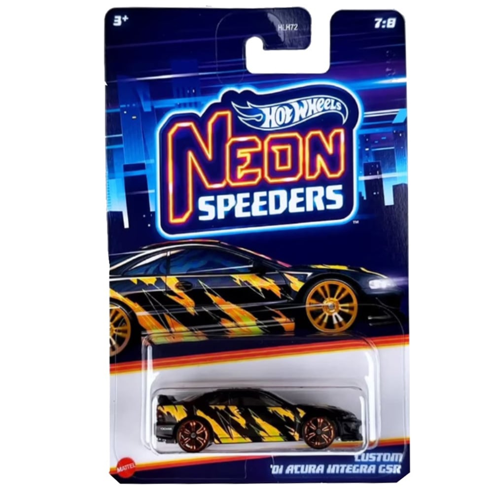 Masinuta metalica, Hot Wheels, Neon Speeders, 01 Acura Integra GSR Custom, HRW73