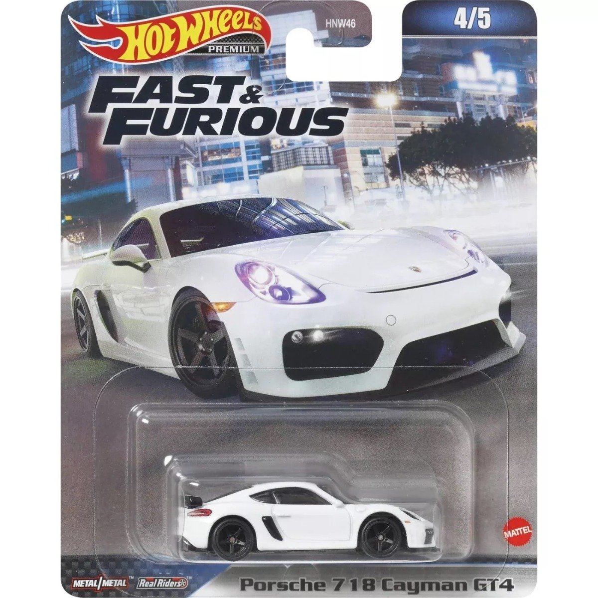 Masinuta din metal, Hot Wheels, Fast and Furious, Porsche Cayman Gt4, 1:64, HKD20