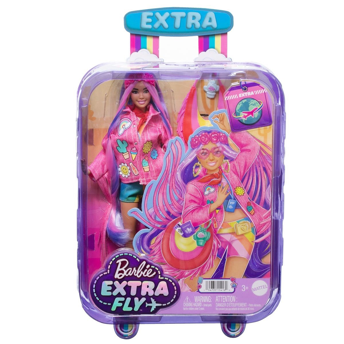 Papusa cu accesorii de festival, Barbie Extra Fly Desert, HPB15
