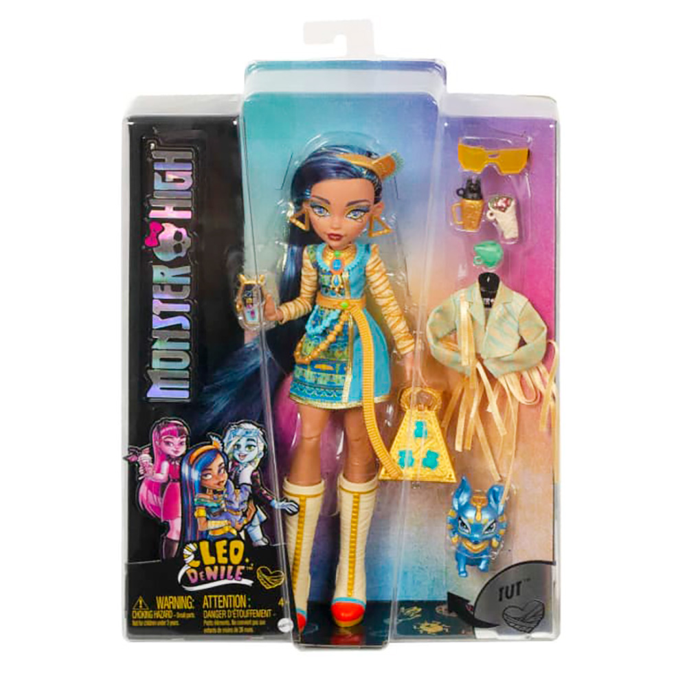 Impolite Chronicle elite Papusa Monster High Cleo de Nile cu animalut si accesorii, HHK54 -  ForBaby.ro