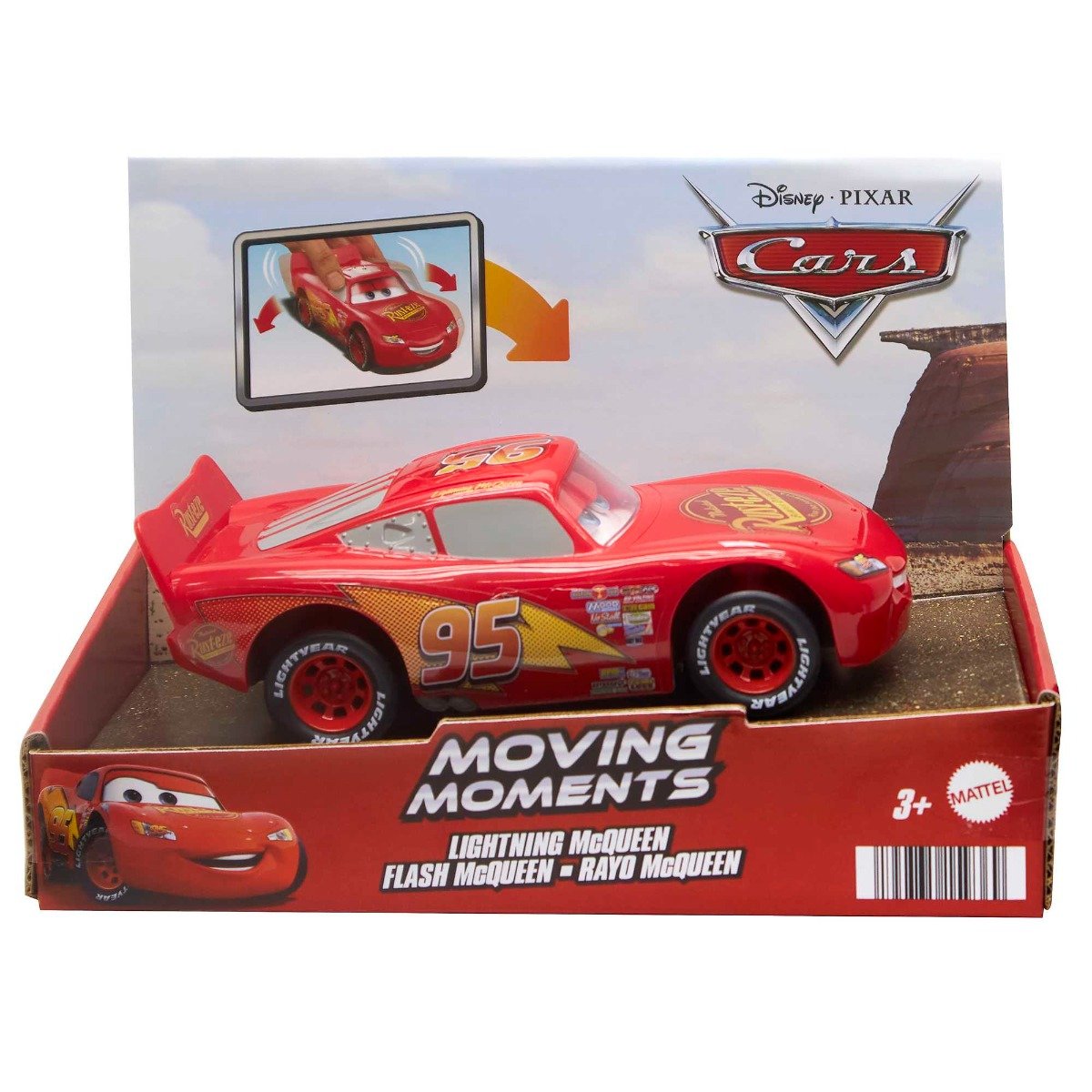 Masinuta Disney Cars, Lightning MqQueen, Moving Moments, HPH64