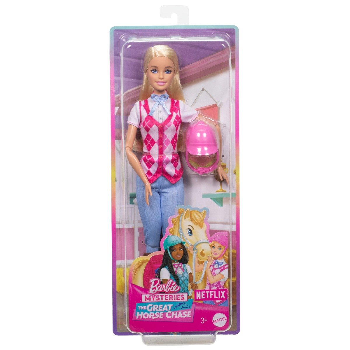 Papusa Barbie Mysteries, The Great Horse Chase, Malibu la echitatie, HXJ38