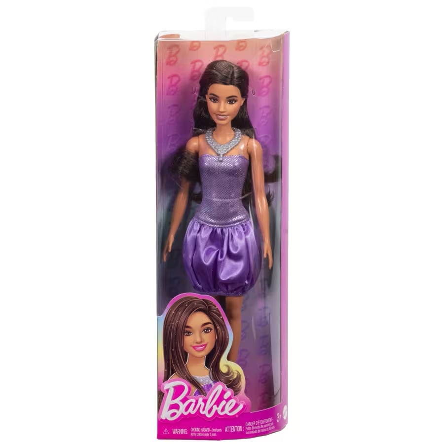Papusa in rochita mov, Barbie Fashionista, HYT92