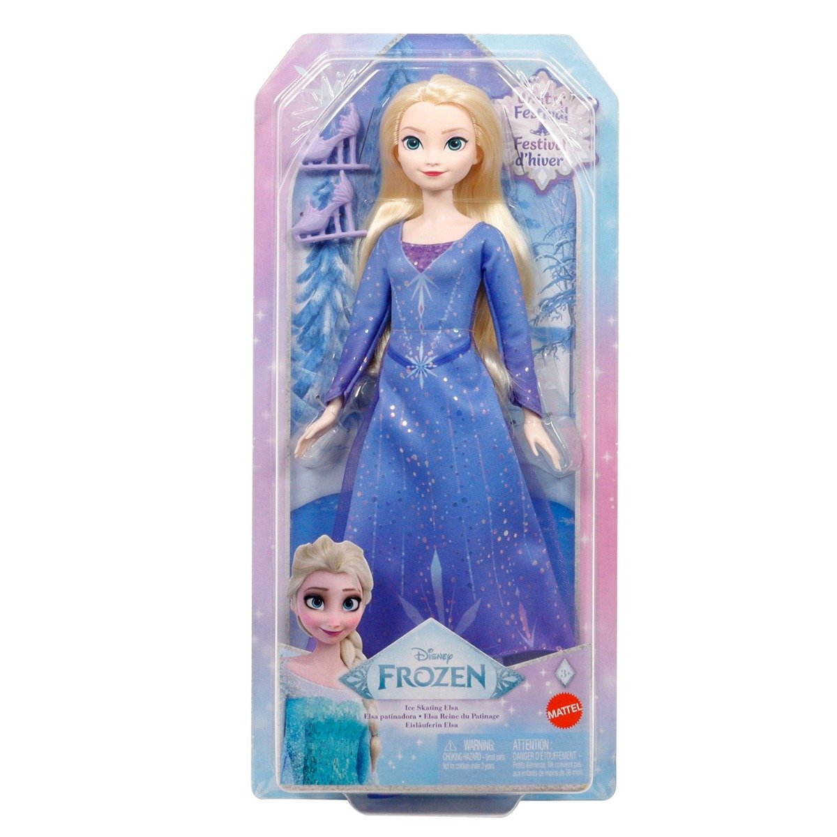 Papusa Disney Frozen, Ice Skating Elsa, JBG53