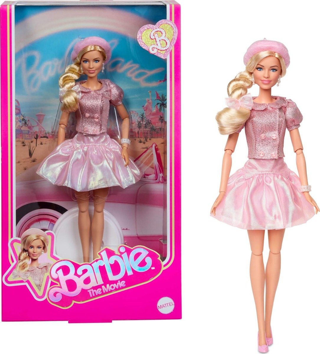 Papusa Barbie, The Movie Pink Beret, Margot Robbie, JBJ53