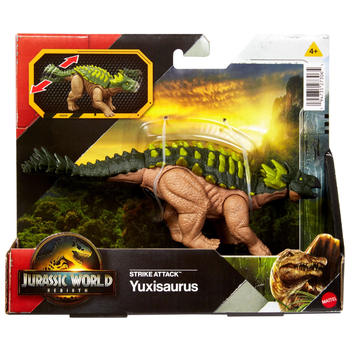Figurina articulata, Jurassic World Rebirth, Strike Attack, Yuxisaurus, JCL62