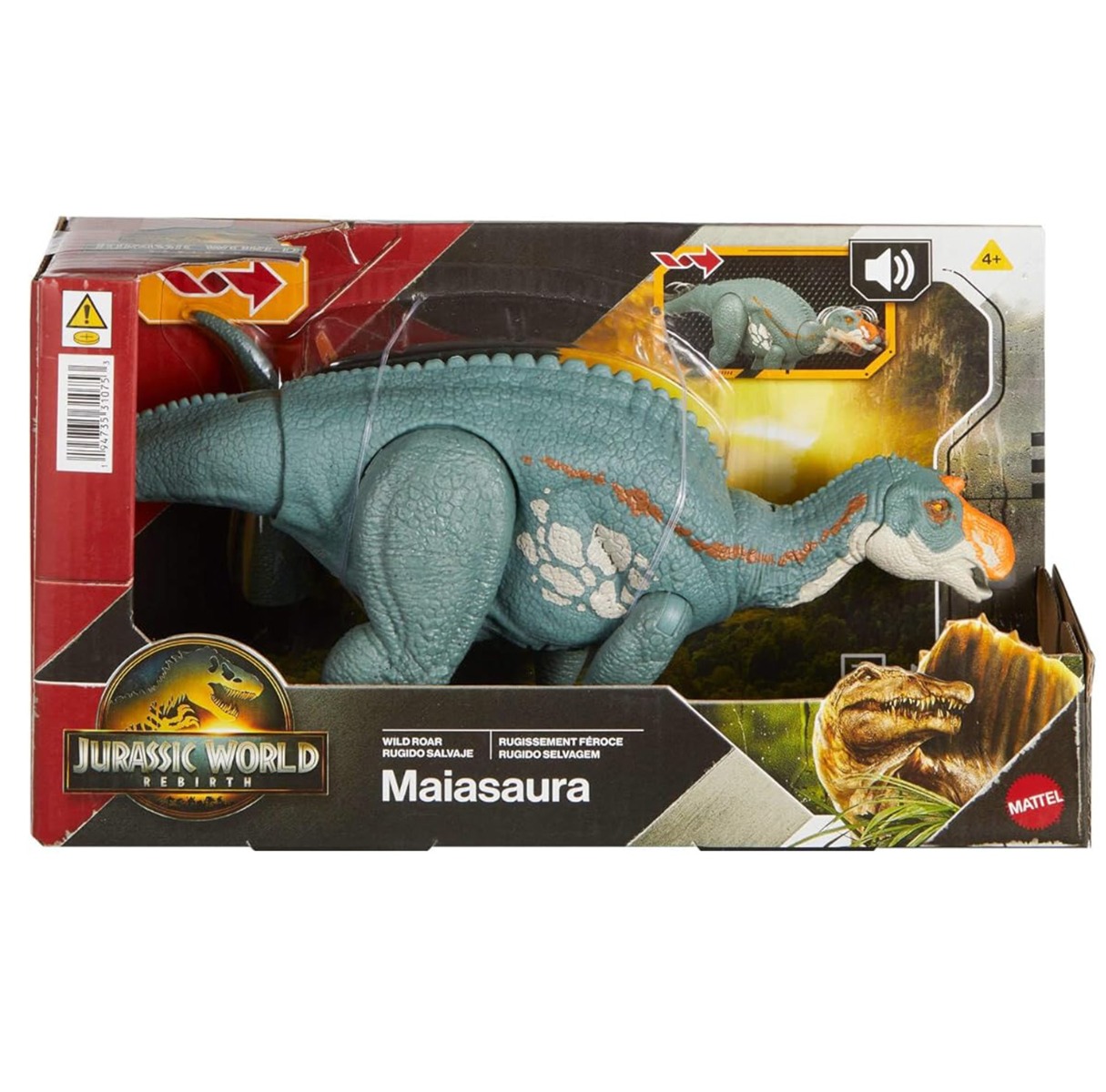 Figurina articulata, Jurassic World Rebirth, Wild Roar, Maiasaura, JGC82