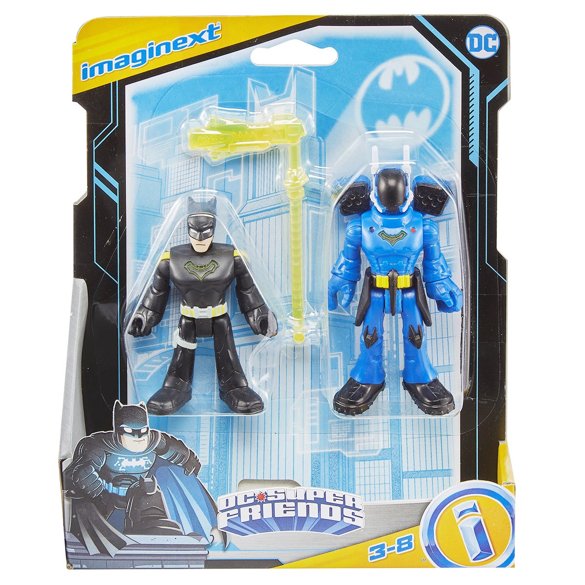 Set 2 figurine, Imaginext, DC Super Friends, Batman si Rookie, GXJ30 Batman imagine 2022 protejamcopilaria.ro