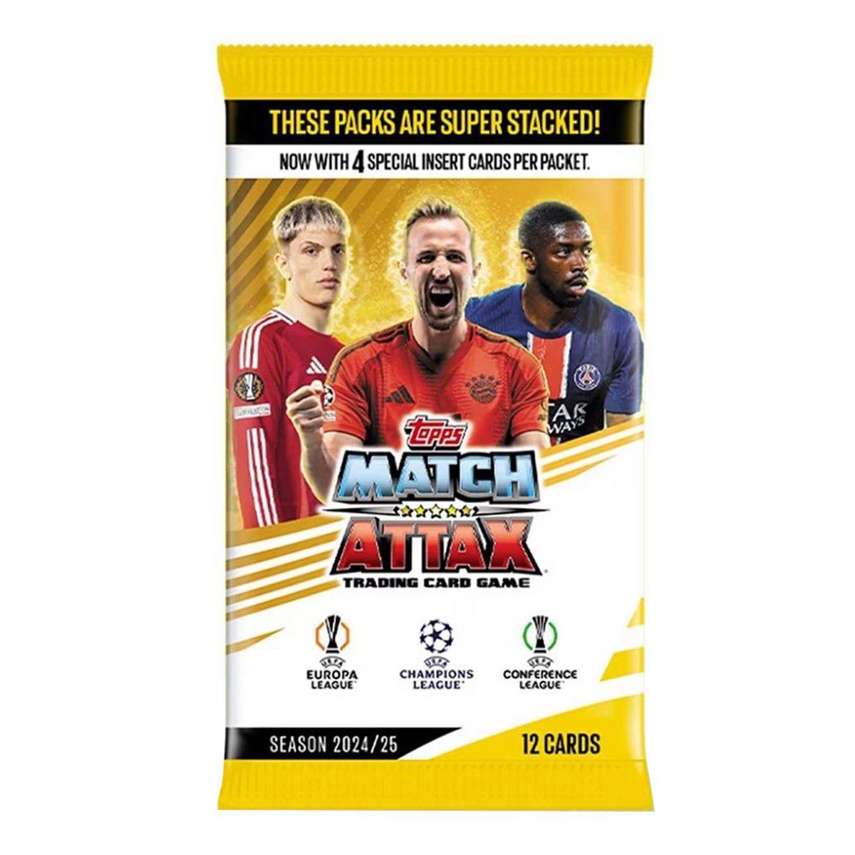 Set 12 cartonase cu jucatori, Topps, UEFA Match Attax 2024-2025