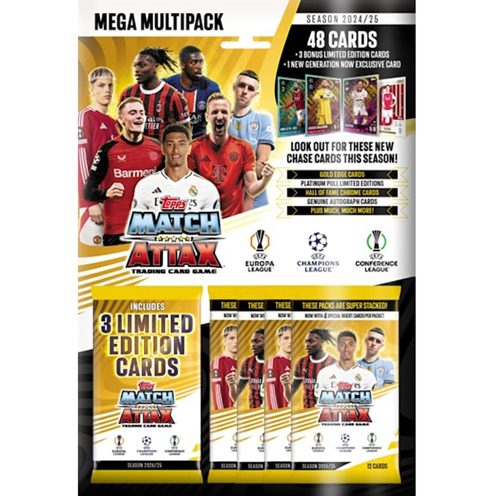 Set cartonase Mega Multipack, Topps, UEFA Match Attax 2024-2025