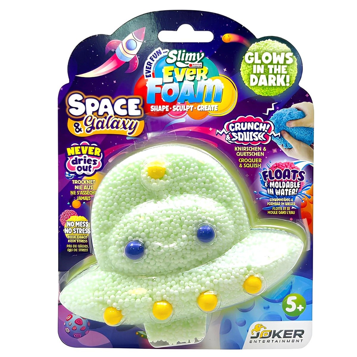 Slime fosforescent, Slimy, Space and Galaxy, Glows in the Dark