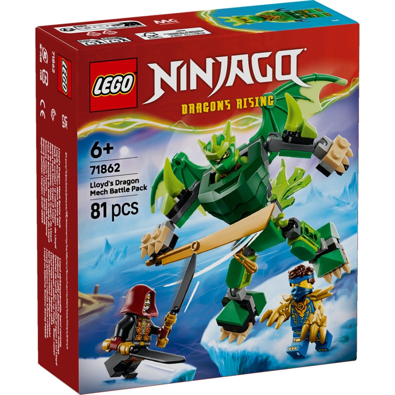 LEGO&Acirc;&reg; Ninjago - Pachet de lupta cu robotul dragon al lui Lloyd (71862)