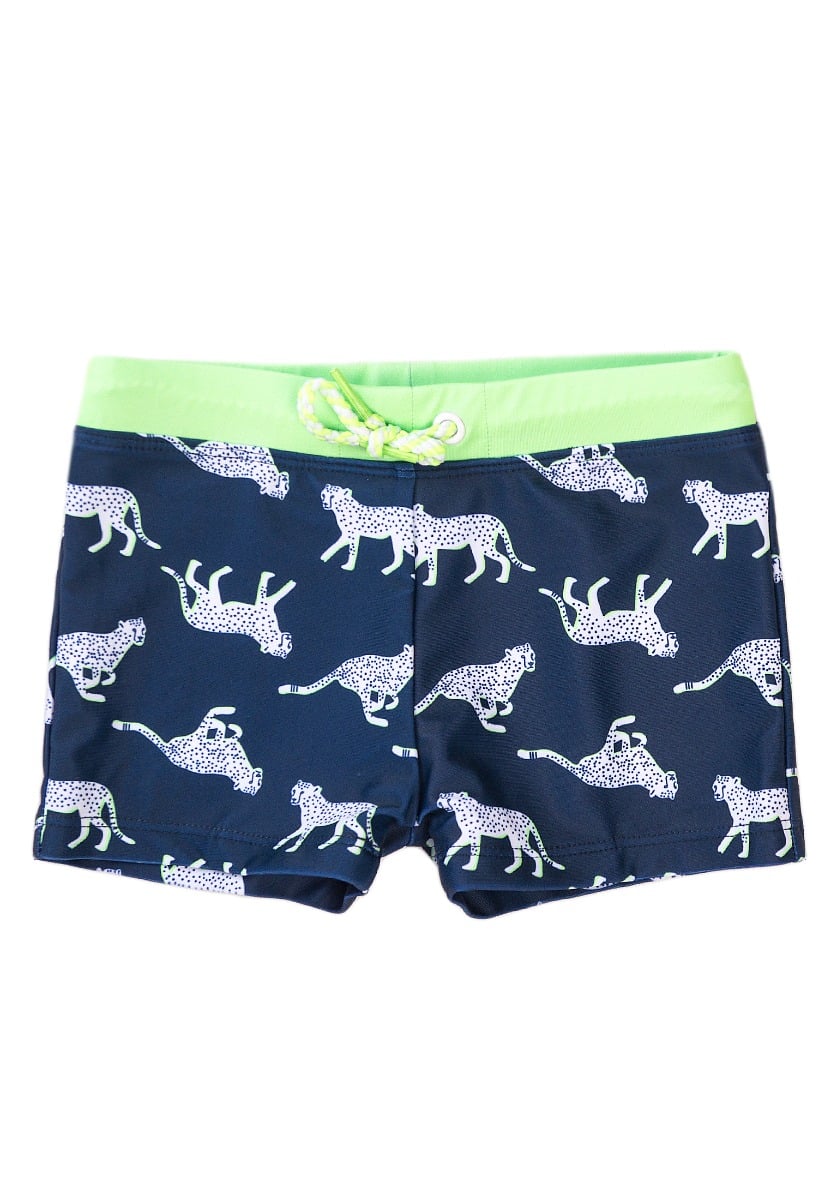 Slip de baie cu imprimeu Leopard Minoti Trunks baie