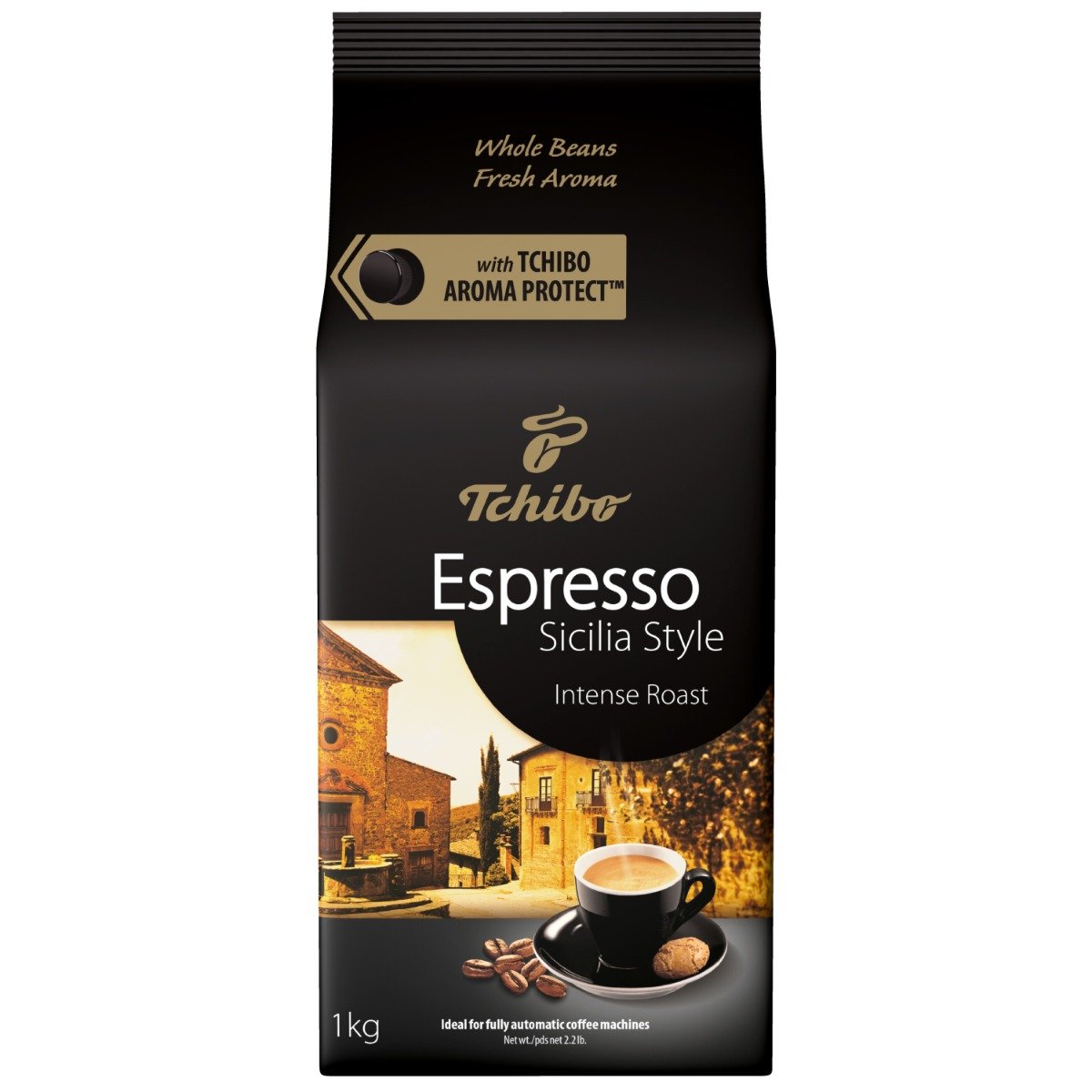 Cafea prajita boabe tchibo espresso sicilia style, 1 kg
