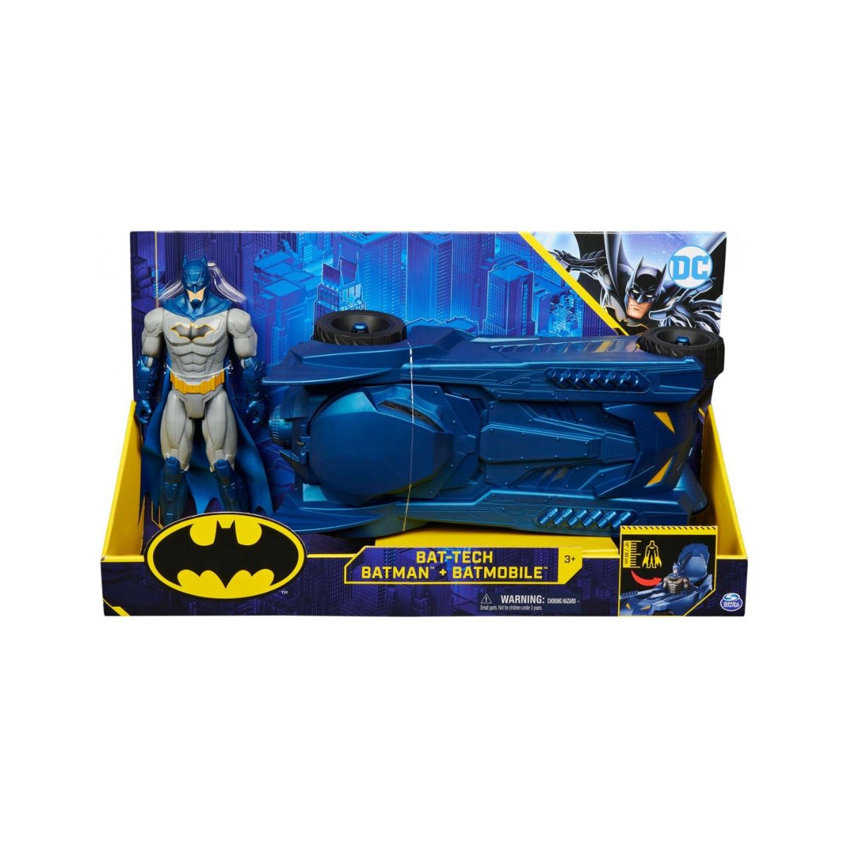 Masinuta cu figurina Tactical Batman, Batmobile, 30 cm