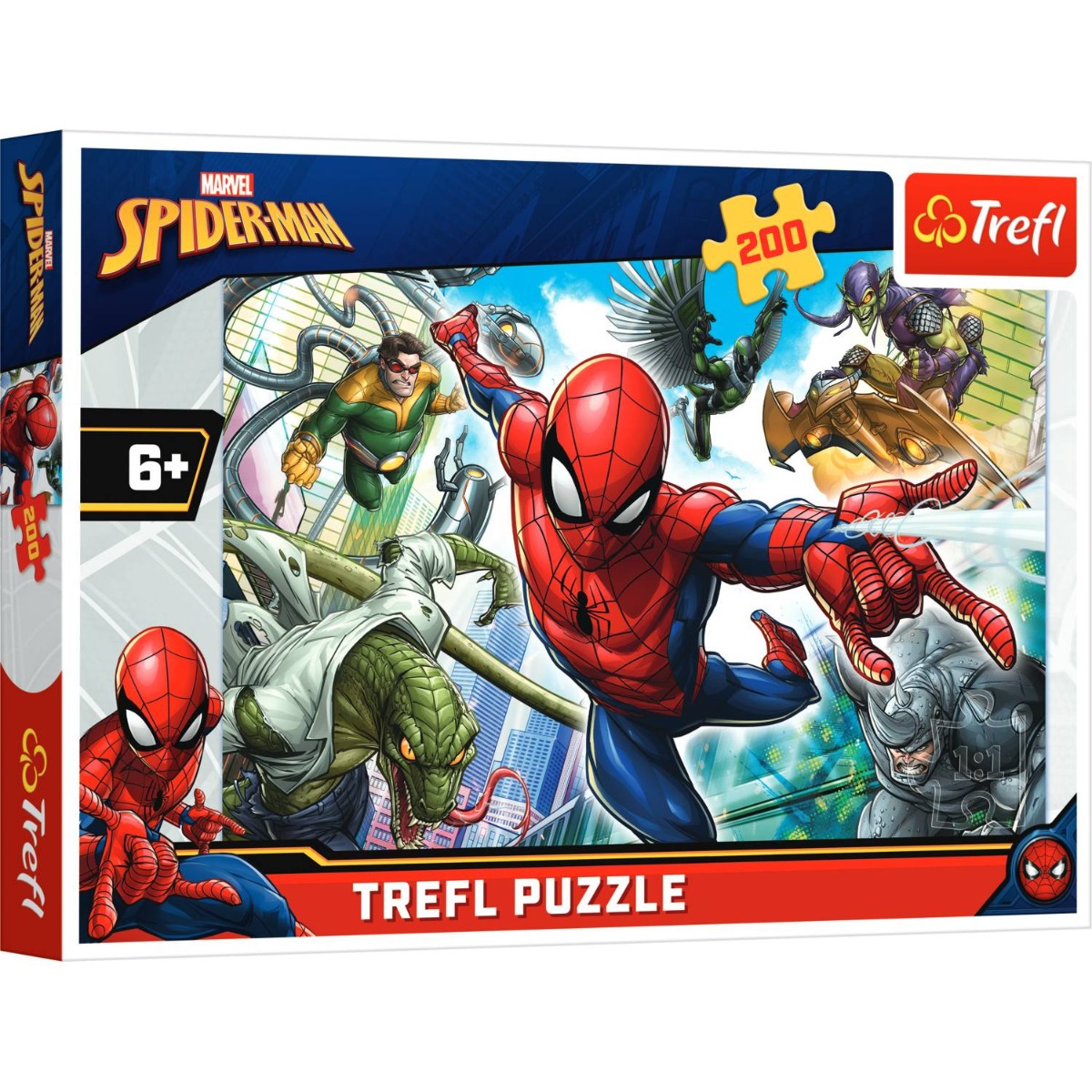 Puzzle Trefl 200 piese, Nascut sa fiu supererou, Spiderman noriel.ro