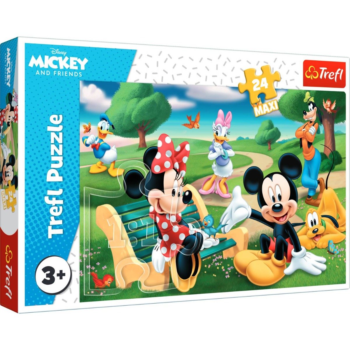 Puzzle Trefl 24 maxi, Mickey Mouse printre prieteni noriel.ro