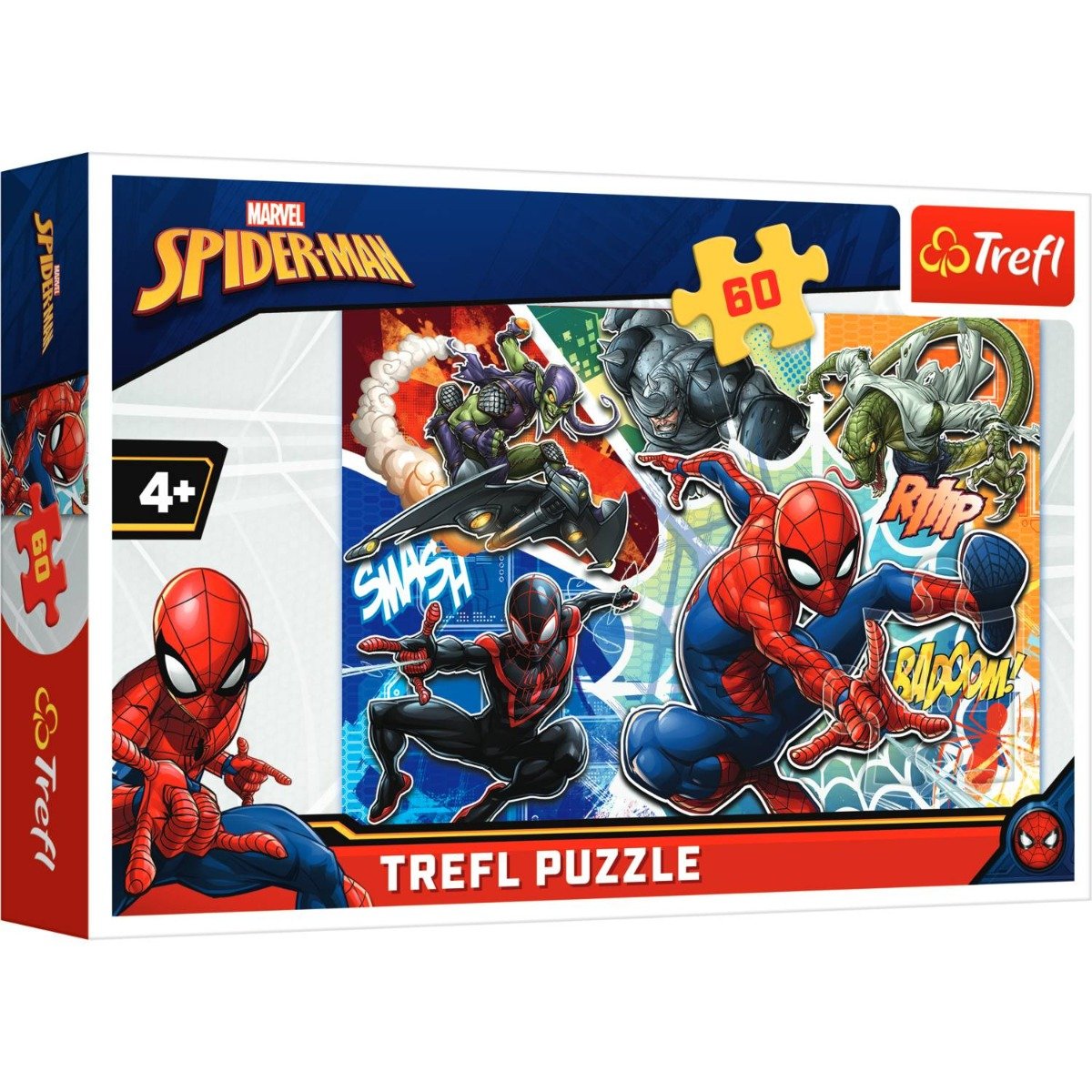 Puzzle Trefl 60 piese, Curajosul Spiderman Curajosul