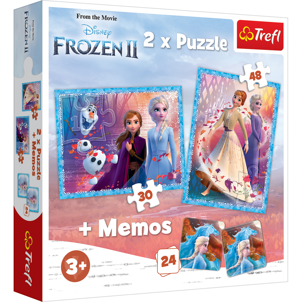 Puzzle Trefl 2 in 1, Un tinut misterios, Disney Frozen 2