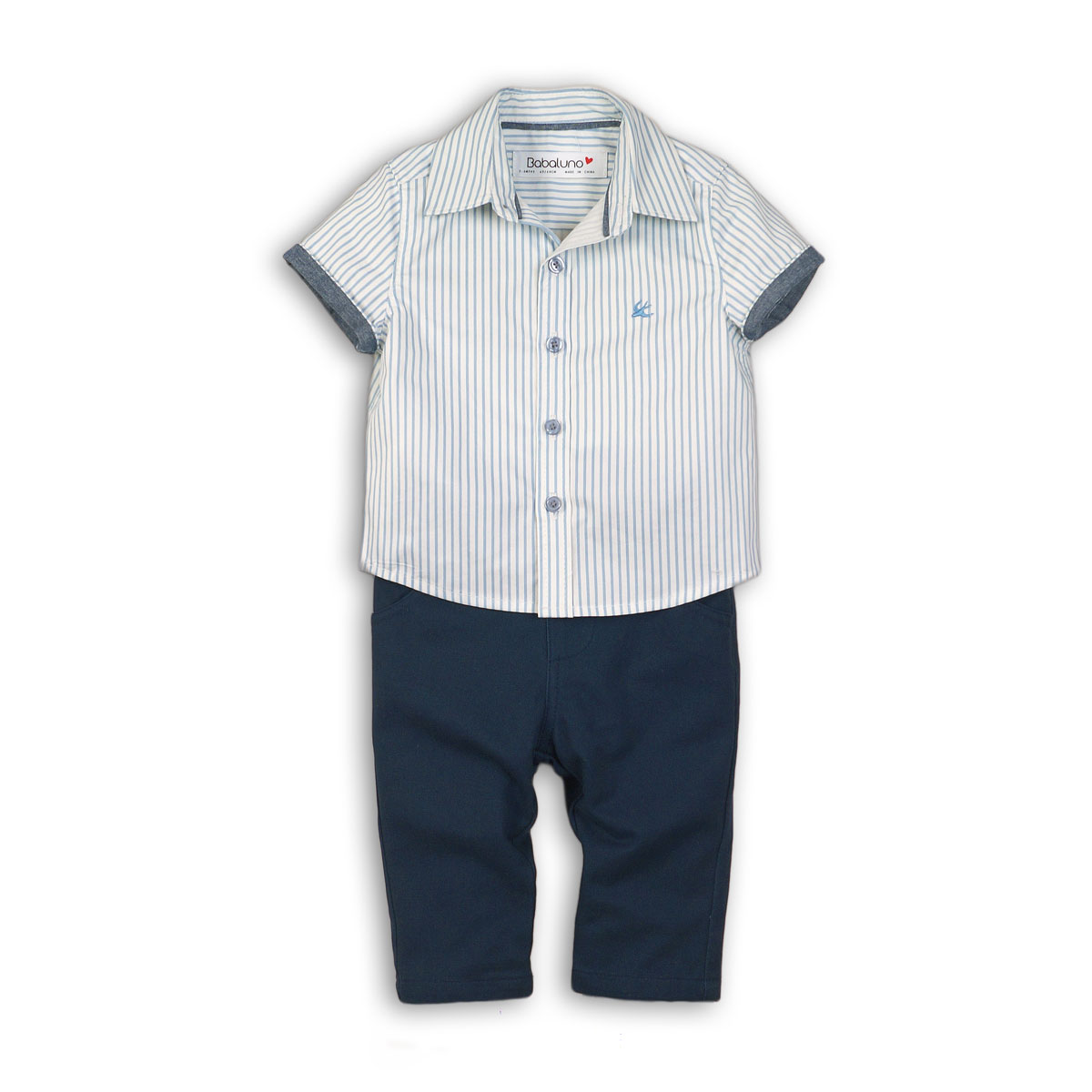 set baieti camasa cu maneca scurta si pantaloni tide minoti