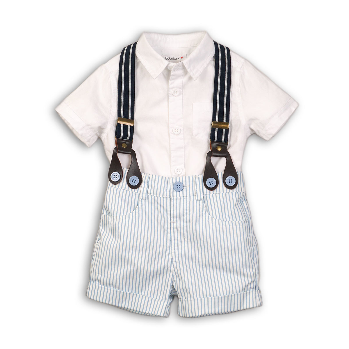 set baieti camasa maneca scurta si pantaloni scurti tide minoti