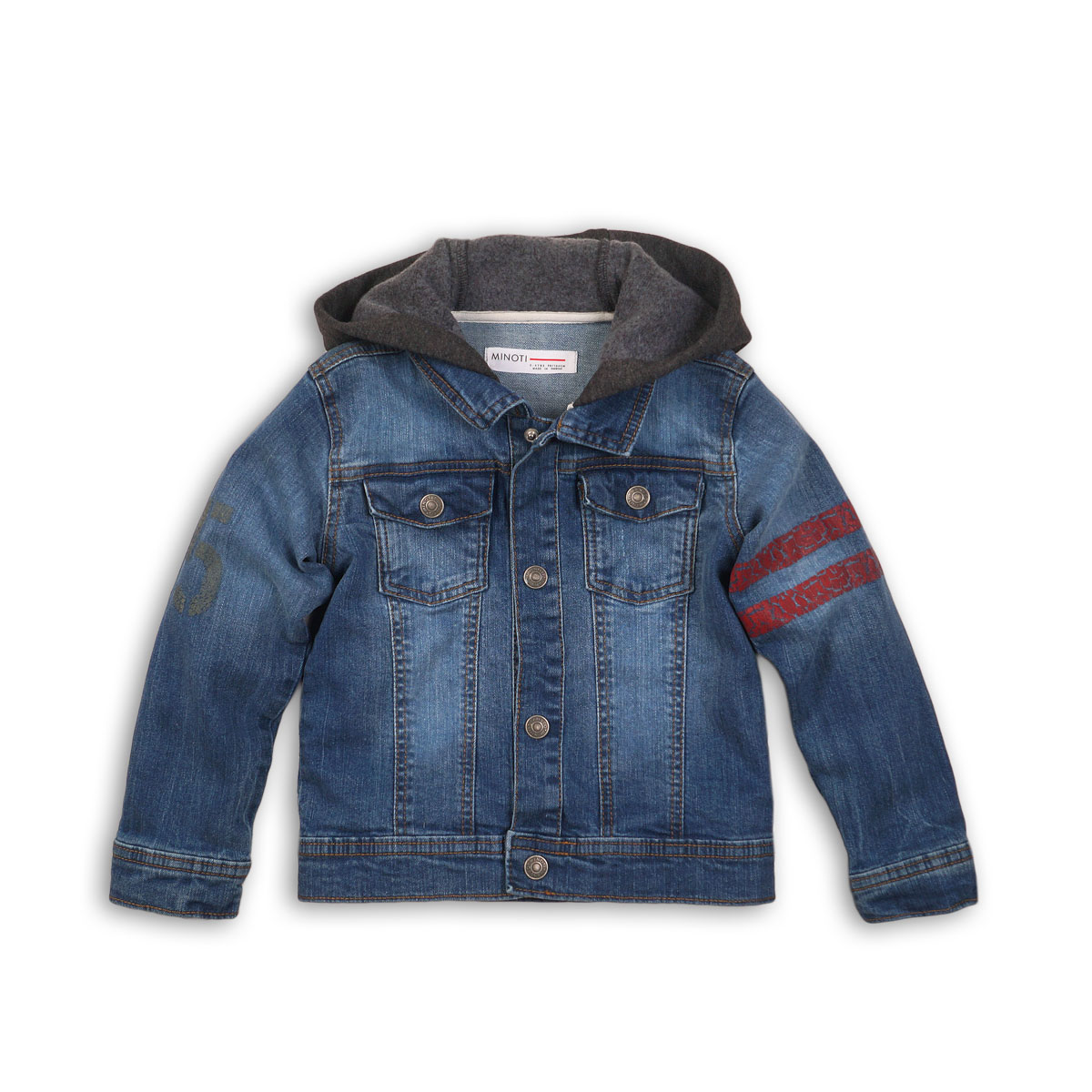 jacheta denim cu gluga minoti tiger
