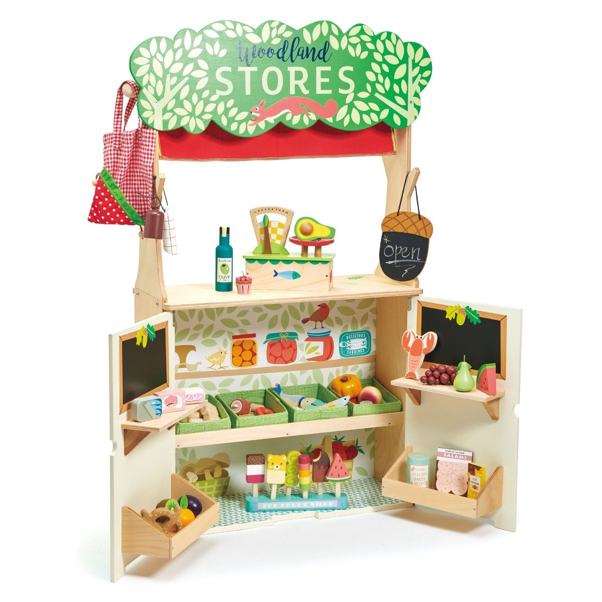 Set de joaca, Magazin cu teatru de marionete, din lemn, Tender Leaf Toys din imagine noua responsabilitatesociala.ro