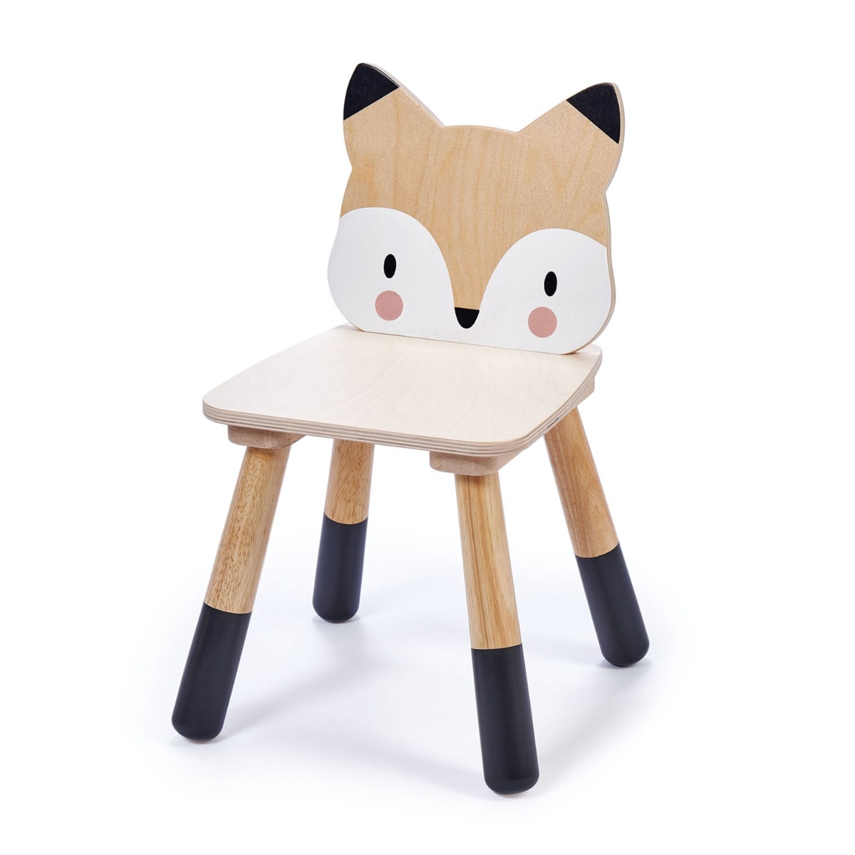 Scaunel din lemn premium Tender Leaf Toys, Forest Fox Chair, Vulpe Accesorii imagine noua responsabilitatesociala.ro