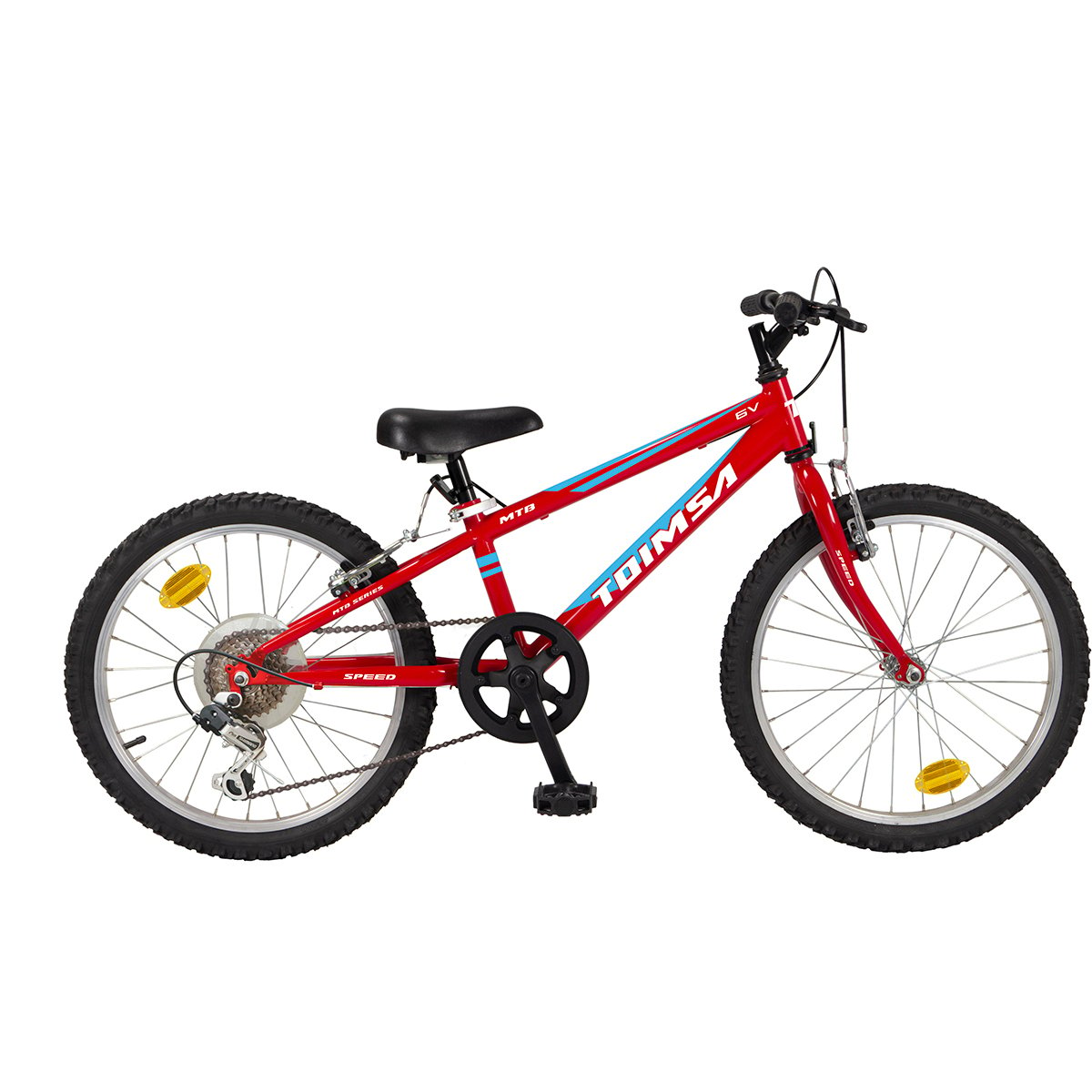 Bicicleta Toimsa, 20 inch, MTB, Red, 6V Bicicleta imagine 2022