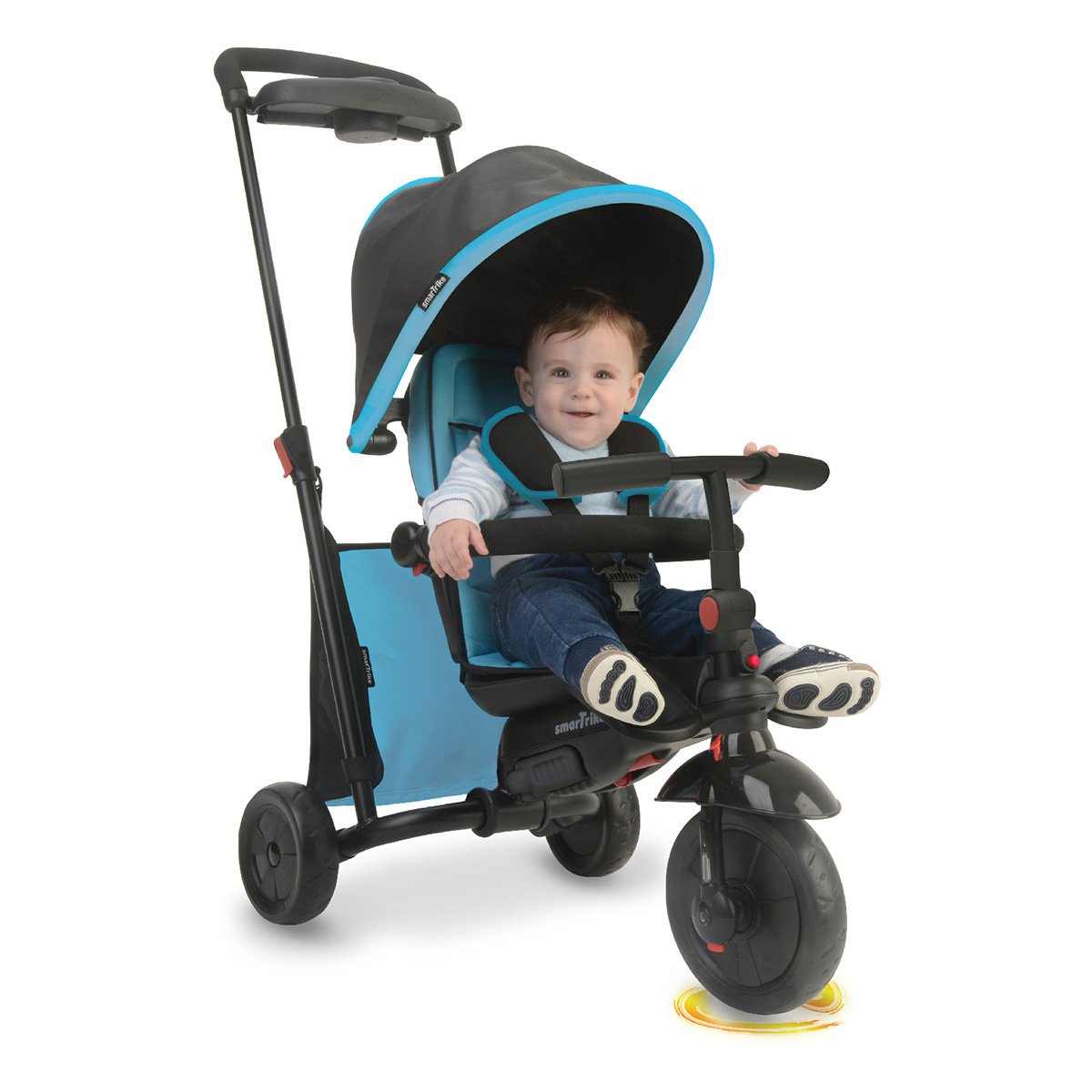 tricicleta copii smart trike, fold 500 albastru