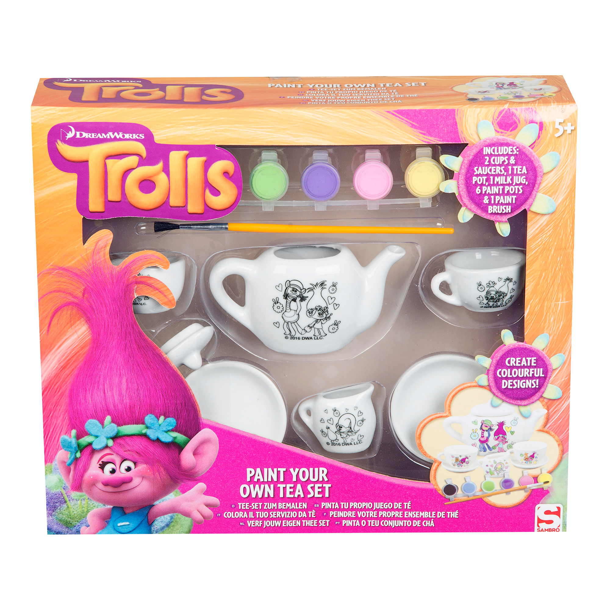 trolls - picteaza setul de ceai