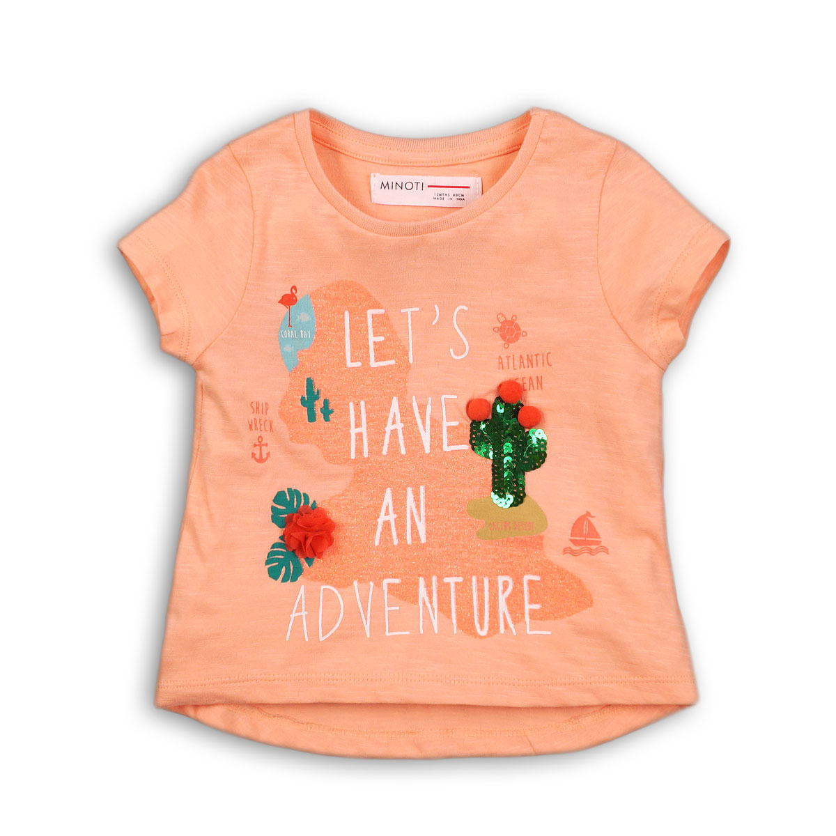 tricou cu imprimeu tropicana minoti