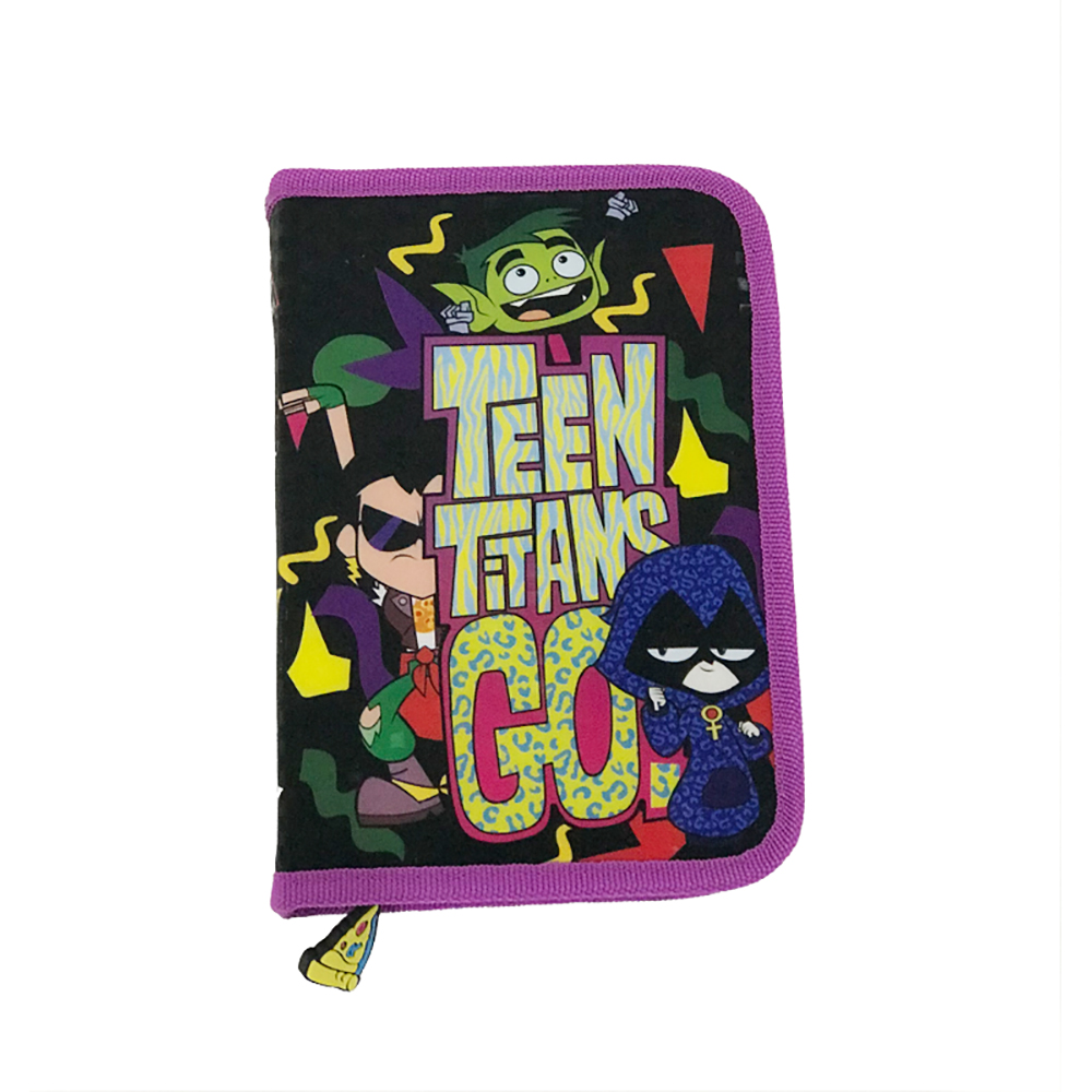 Penar cu fermoar si doua flapsuri Teen Titans imagine