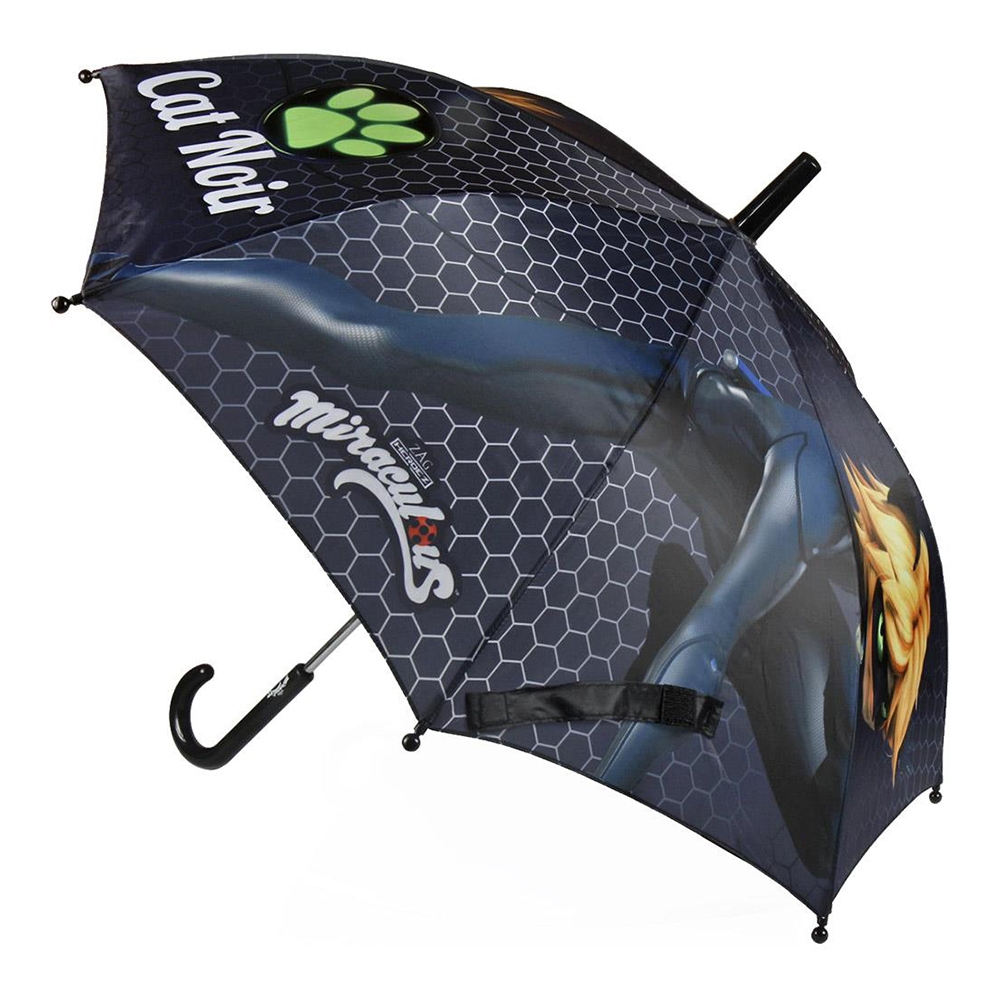 umbrela lady bug, 42 cm, negru