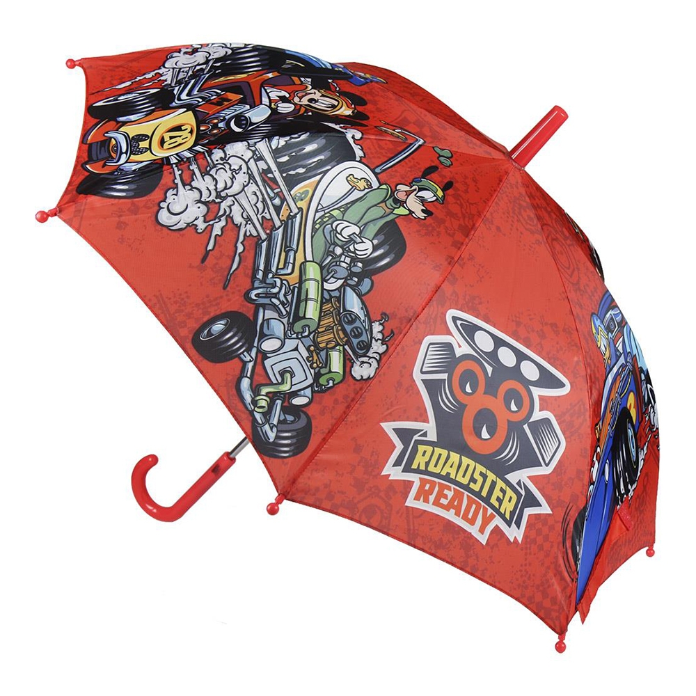 umbrela mickey mouse, 42 cm, rosu