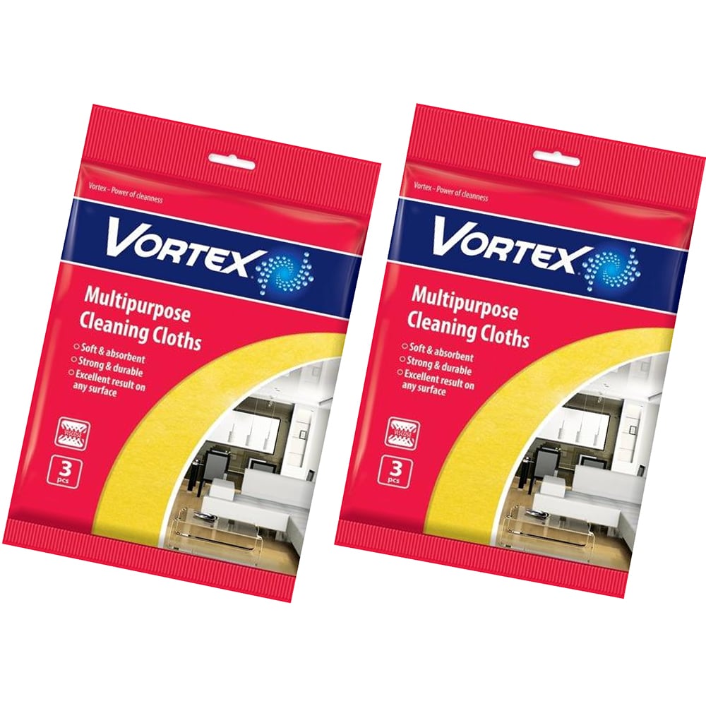 Set 2 pachete lavete din vascoza pentru suprafete multiple Vortex (3 buc/pachet) imagine